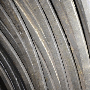 Flattened steel wire